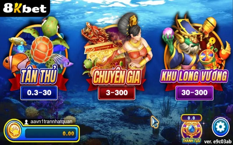 Các phòng cược tại bắn cá Long Vương