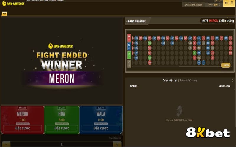 Hướng dẫn các bước tham gia sảnh cược Odin Gamecook tại Đá Gà 8KBET