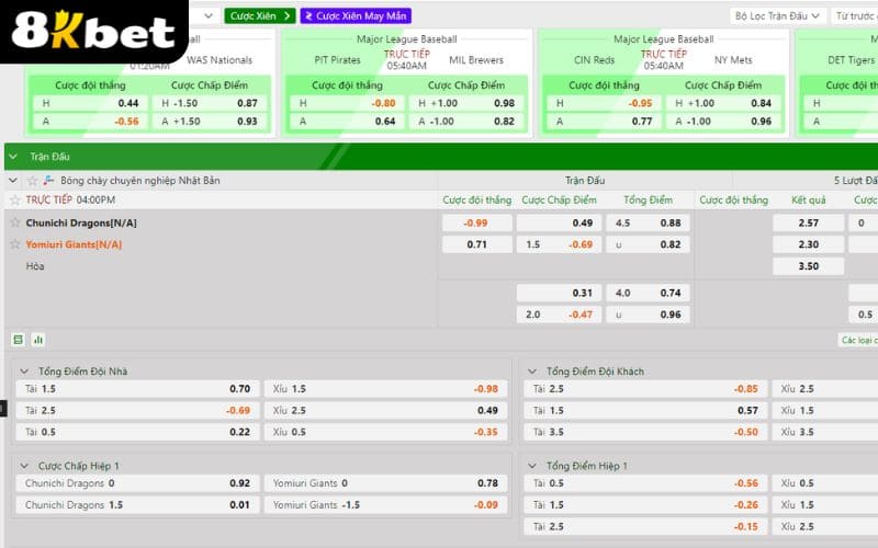 Kinh nghiệm chơi cá cược bóng chày hay