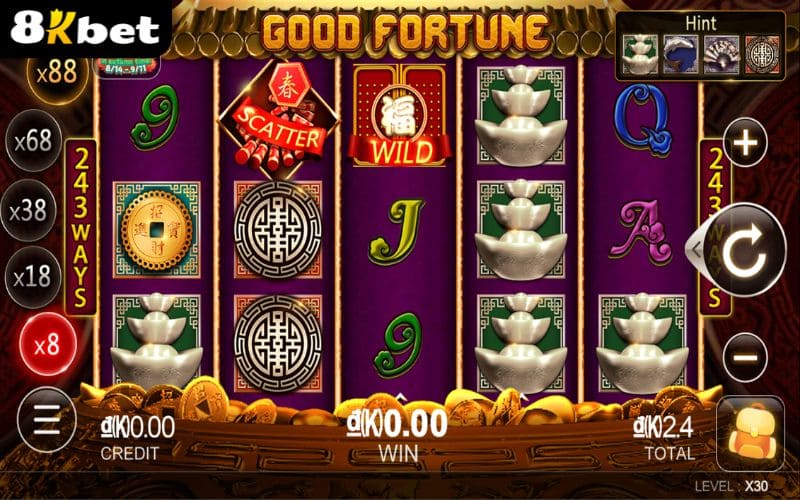 Giao diện nổ hũ Vận Mệnh Tốt tại 8KBET