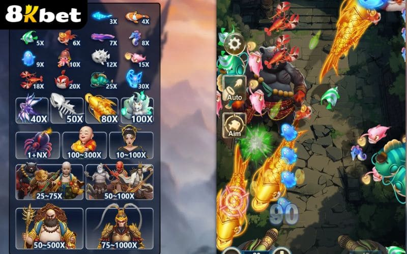 Hệ thống mục tiêu trong Một Que Bắt Cá