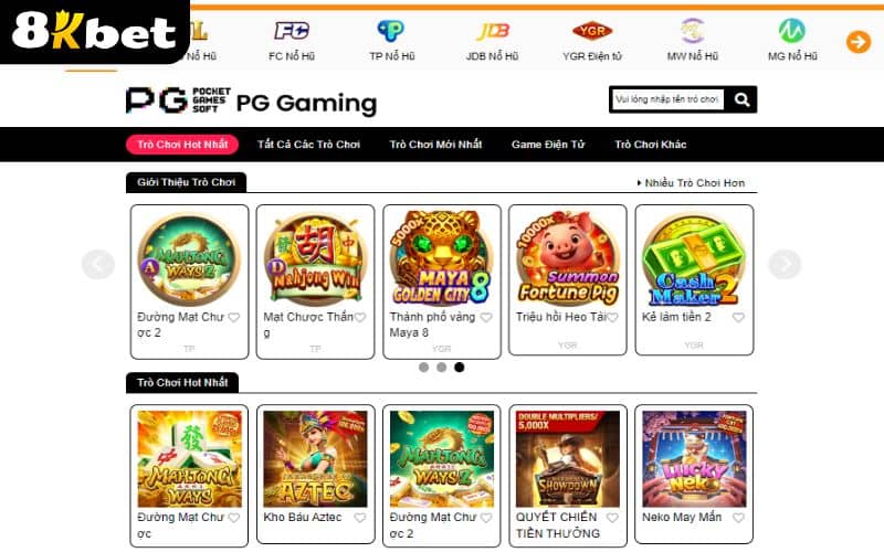 Nổ Hũ 8KBET có nhiều sảnh cược với hàng nghìn trò chơi hấp dẫn Nổ Hũ 8KBET có nhiều sảnh cược với hàng nghìn trò chơi hấp dẫn